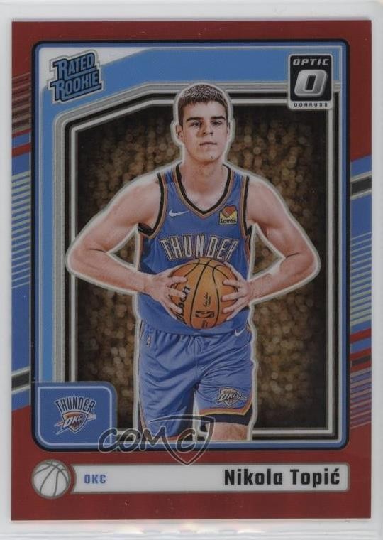 2024 Panini Donruss Optic Rated Red Prizm 78/99 Nikola Topic #278 Rookie RC 1q2v