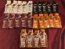 GU Energy gel 24 Pack Assorted Indulgent Flavors Choc, Espresso, Vanilla 