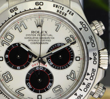 ROLEX 18kt White Gold DAYTONA White & Black Panda Dial 116509 SANT BLANC 9