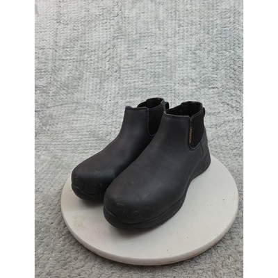 Carhartt Chelsea Work Boots Mens Size 7 Black Leather Pull  display picture 2