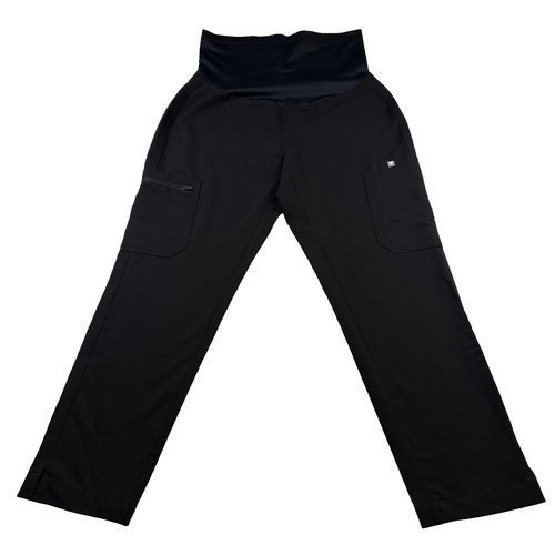 Figs Maternity Scrub Pants Womens Small Black W21SW2035 Pockets