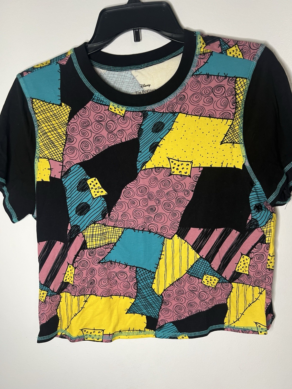 Nightmare Before Christmas Patchwork Knit Top - image 2