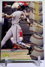 1995 Classic 5 Sport Barry Bonds Autograph #249/630 San Francisco Giants Auto