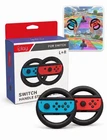 2 Pack Joy-Con Steering Wheels For Nintendo Switch / OLED Mario Kart Racing Grip