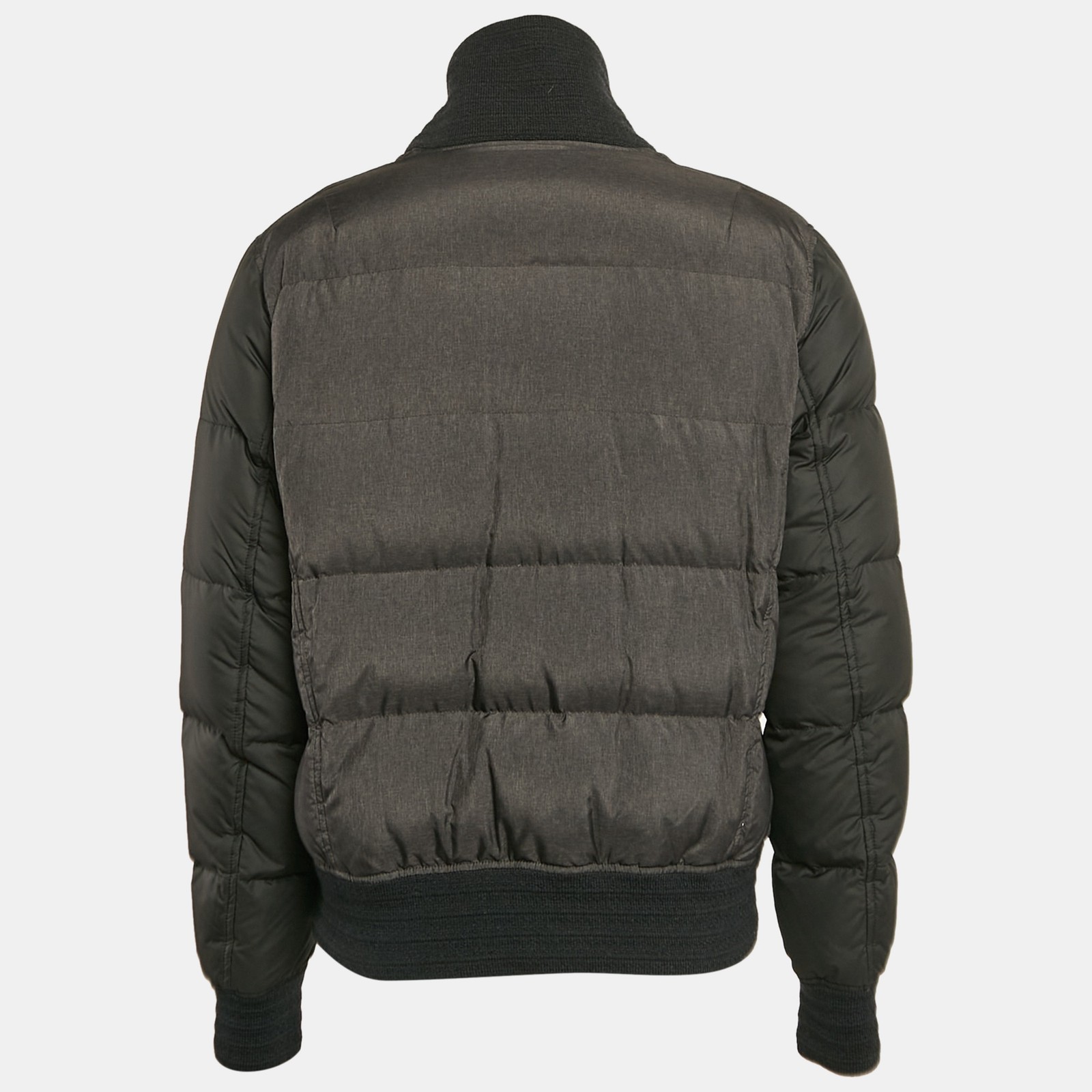 Piumino imbottito sintetico grigio Yves Saint Laurent XXL