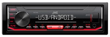 Autoradio mit MP3 USB AUX High Power 4#50W Rot - JVC KD-X162