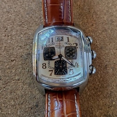 INVICTA LUPAH MEN'S CHRONOGRAPH WATCH SWISS MADE 8.5'' WRIST 
