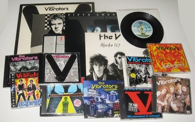 The Vibrators Vinyl & CD Lot of 15 Items Very Good No Retail Stickers No Promos