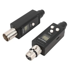 A2.4GHz UHF Wireless XLR Transmitter Receiver Rechargeable Noise Reduction