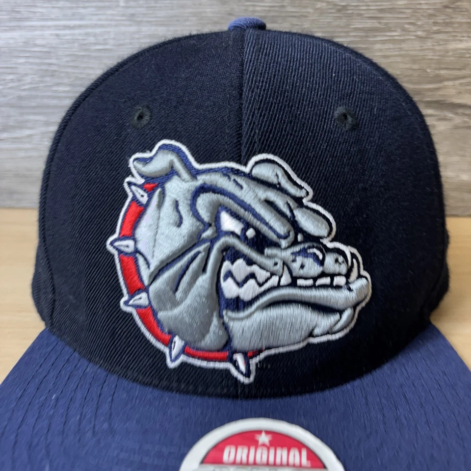 Gorra Gonzaga Bulldogs Snap Back Azul Marino NCAA Baloncesto Hombres Universidad Zephyr Foto 2 de 4