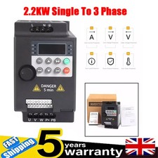 2.2KW 220V Variable Frequency Drive Inverter Converter VFD Single To 3 Phase