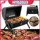 Multifunctional Portable Charcoal Grill Double-Sided Barbecue Grill for Outdoor