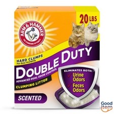 Arm  Hammer Double Duty Clumping Cat Litter - 20lbs