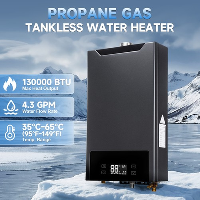 #ad 130000 BTU Propane Gas Tankless Water Heater 4.3 GPM Instant Hot Water Heater $196.99