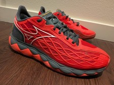 Mizuno Wave Enforce tour Tennis Shoes Red/Charcoal Mens US Sz 8