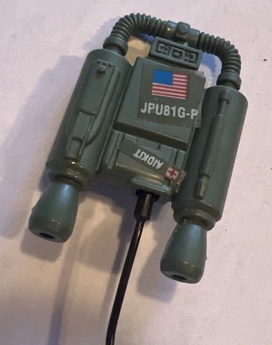 vintage GI JOE JUMP JET PACK PARTS Backpack With Hose Cord Cable Accessory