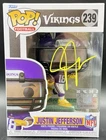 Minnesota Vikings Justin Jefferson Signed Autographed Funko Pop #239 Beckett BAS