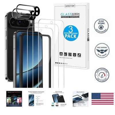 3+2 Pack Tempered Glass & Camera Lens Protectors for Pixel 10 Pro XL - 6.8 Inch