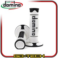 Domino A260 Griffe Moto Cross Enduro Motard Weiß Schwarz Off Road Racing