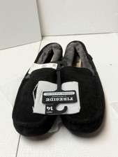 Fireside By Dearfoams Melbourne Genuine Shearling Lined Moccasin Slippers Sz14