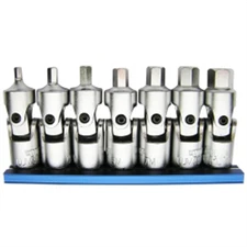  UJM400 VIM Tools Universal Joint Stubby Metric Hex Driver Set, 7 Piece 3 mm Thr