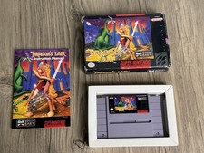 Dragon's Lair SNES CIB Complete Box Manual Holder Tested Working