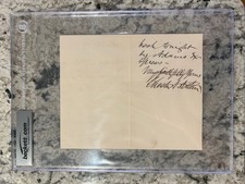 President Chester A. Arthur Handwritten White House Letter Signed BAS Graded 10
