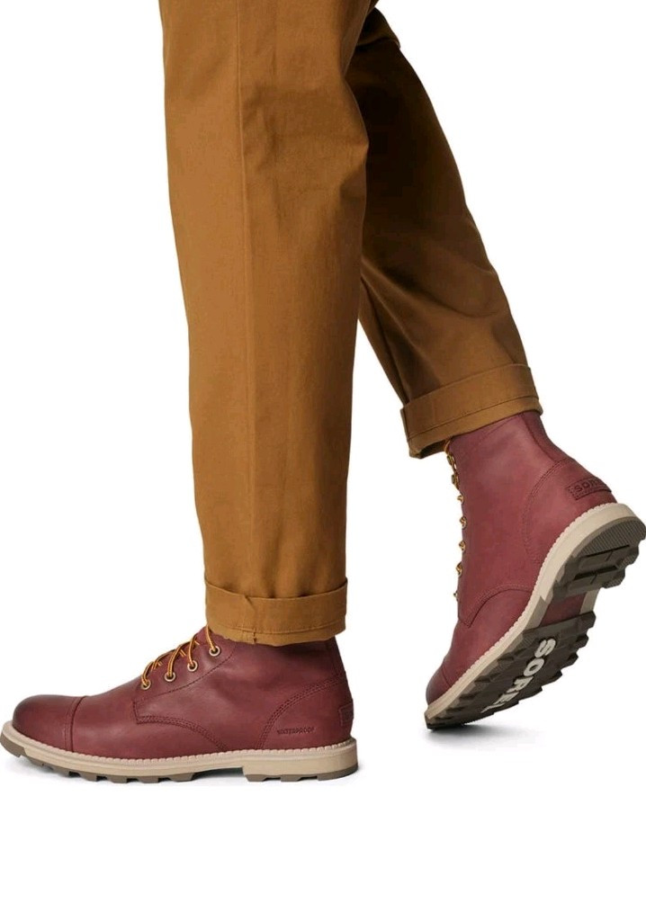 Sorel Madson II Chore Waterproof Lace Up Work Boots Spice  display picture 2