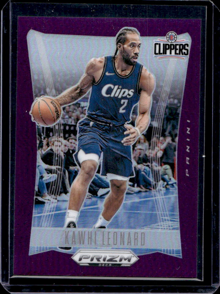 2023-24 Panini Prizm Deca Kawhi Leonard Purple #99/99