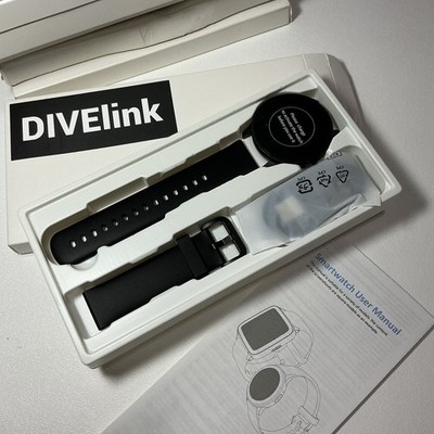 DIVElink T9W008 Smartwatch Bluetooth Calling Fitness Tracker IP68 New Open Box