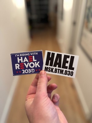 Hael & Revok MSK BTM D30 OTR DMS -  Two Graffiti Slaps / Stickers | *RARE*