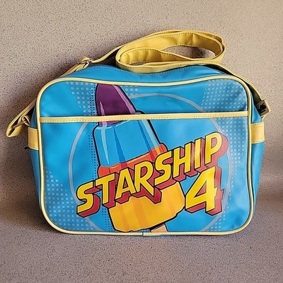 Walls Ice Cream Rocket Lolly Raumschiff 4 Retro-Stil Messenger Schultertasche sehr guter Zustand