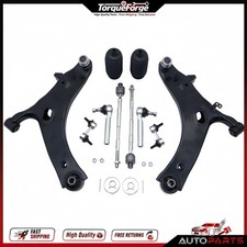 10Pc w/Sway Bar Tie Rod Front End Control Arms Kit For Subaru Impreza 2011-2014