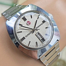 Vintage RADO CONMAY men's automatic watch day/date swiss made 1970s