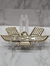 1960s Vintage Oem Heavy Car Emblem Gold Plated Sohc Metal Logo Ford Eagle Flag