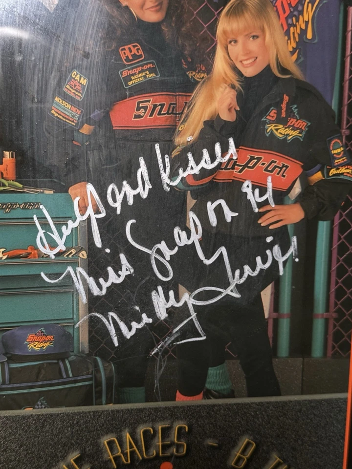 Reloj de carreras Snap On 1994 poco común funcionando. Autografiado, Reloj Funciona Foto 4 de 4