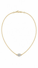 14 kt natural diamond pendant