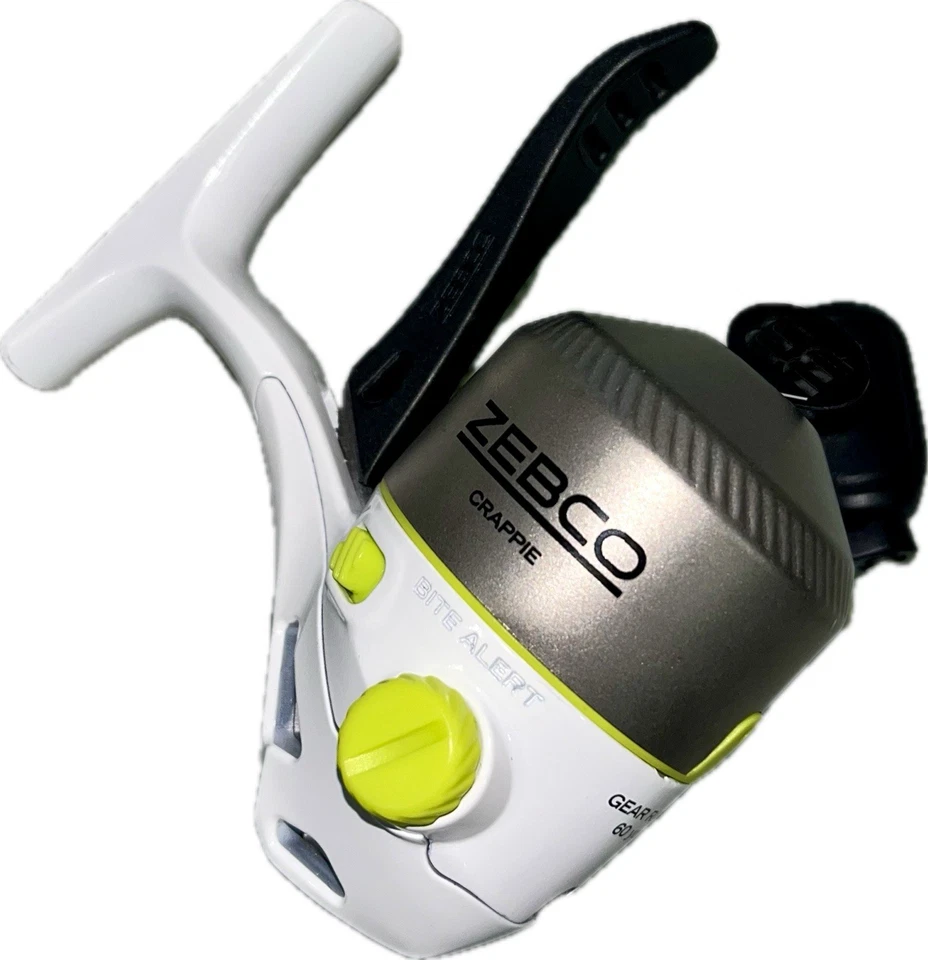 CARRETE GIRATORIO GATILLO ENGRANAJE ZEBCO CRAPPIE 33 MICRO 4.3:1 con ALERTA DE MORDIDA Foto 2 de 4
