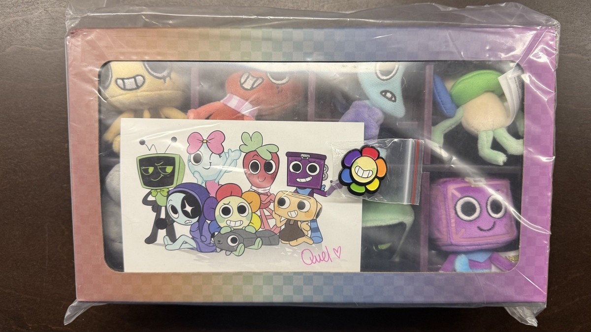 LIMITED DANDYS WORLD CLIP PLUSH COLLECTORS SET 1/3000 Pin & Signed