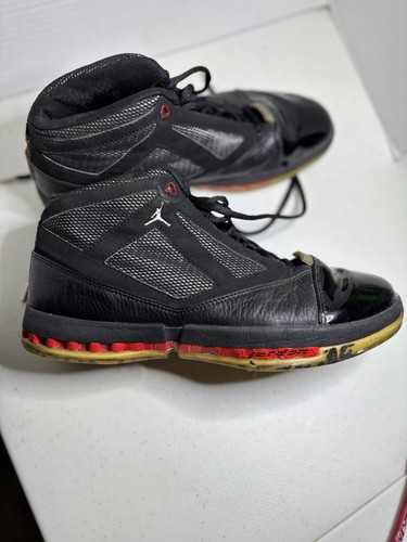 NIKE AIR JORDAN basketball shoe XVI 16 RETRO COUNTDOWN Black RED Size 9.5 - Picture 12 of 16