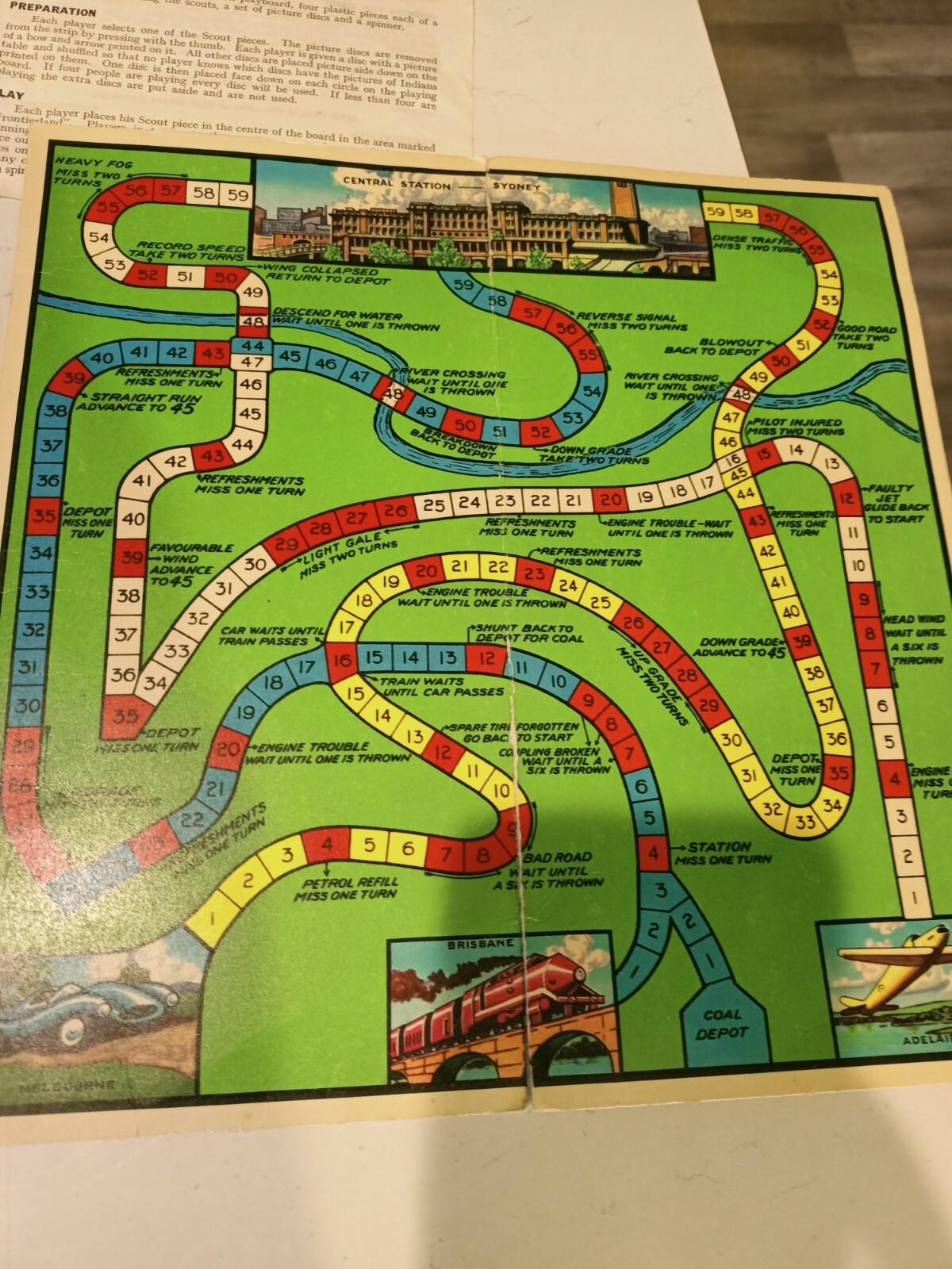 ORIGINAL RACE TO SYDNEY from MELBOURNE or BRISBANE or ADELAIDE BOARD