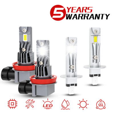 4X H1 + H11 LED Headlights High Low Lights Bulbs For Kia Forte 2010-2015 2016