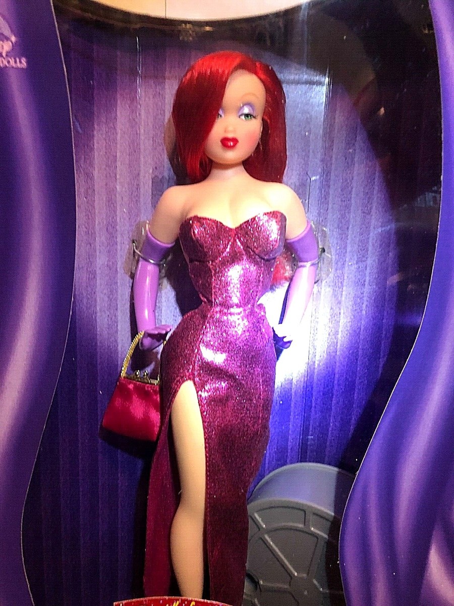 jessica rabbit purple dress Disney Jessica Rabbit Doll { who framed Roger rabbit}