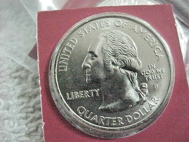 【新品未使用】2007年発行 ワイオミング州Quarter 1 バンク•ロール 2007 D Wyoming State Quarter. Uncirculated from US Mint roll