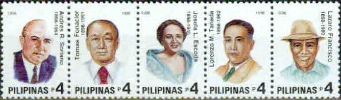 PHILIPPINES-1998- GREAT PHILIPINOS -VF**