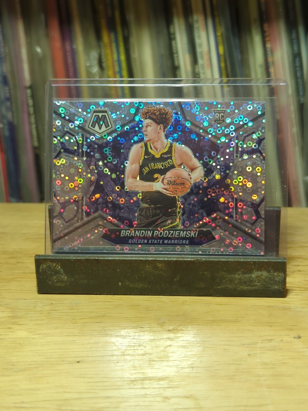 Brandin Podziemski 2023-24 Mosaic Fast Break Prizm Rookie Variation #245 Disco