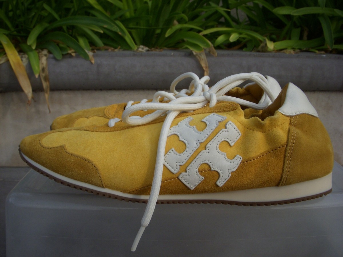 Tory Burch Style 76916 Kid Suede/Calf Leather Yellow Tory Burch Style 76916 Kid Suede/Calf Leather Yellow
