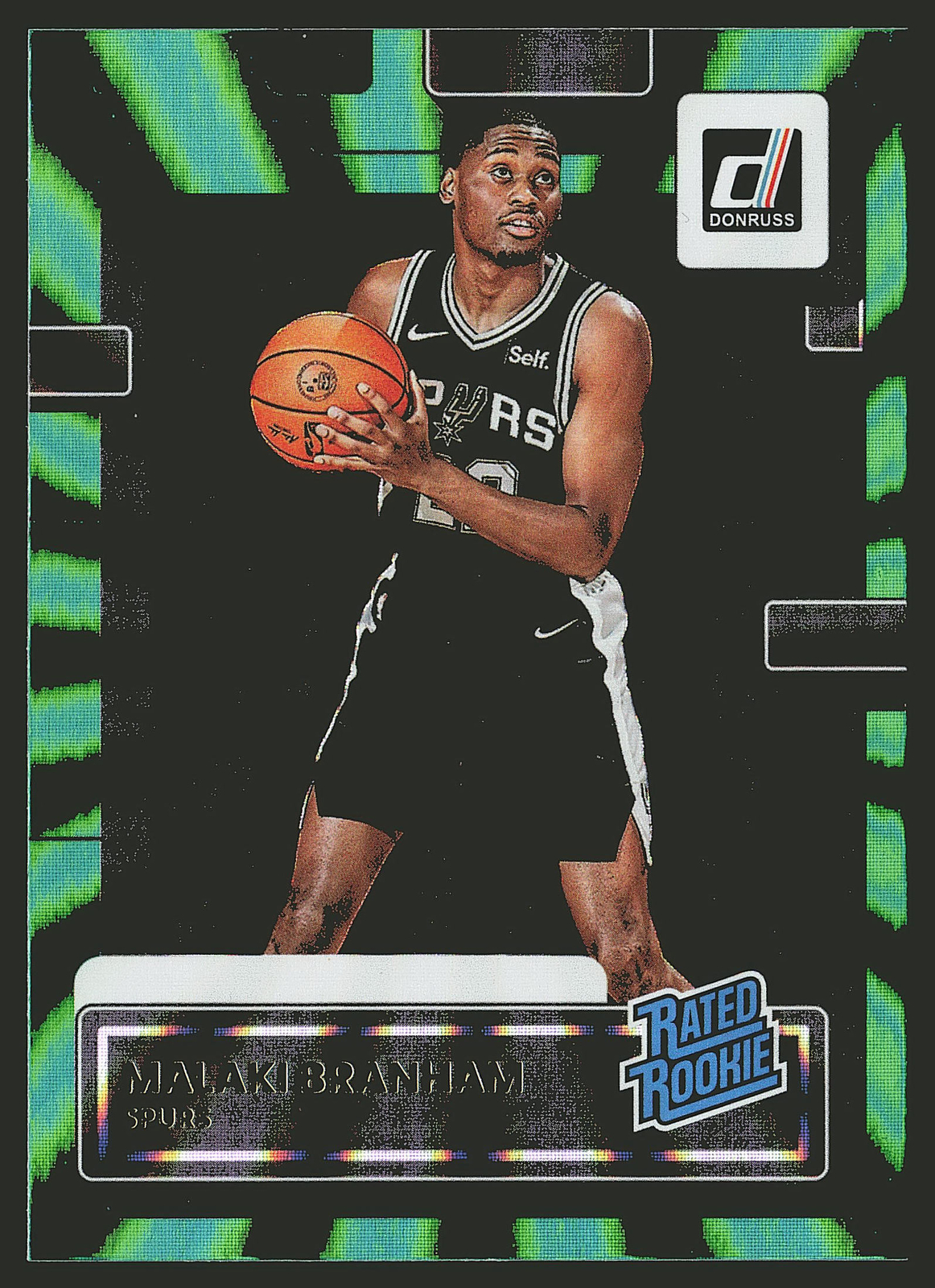 2022-23 Donruss #220 Malaki Branham Holo Laser Green RC