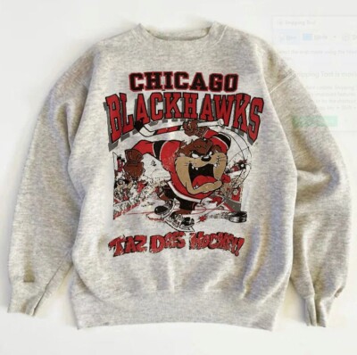 Chicago Blackhawks Taz Looney Tunes graphic Sweatshirt men women KV22547