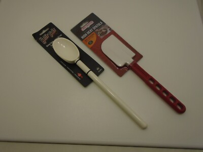 High Heat 10 inch Spatula & 12 inch Spoon Set Mercer Hells Tools Chef Master New